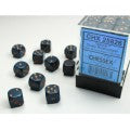 Chessex - Opaque 12mm D6 - Dusty Blue/copper Dice Block (36 dice)