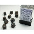 Chessex - Opaque 12mm D6 - Dark Grey/copper Dice Block (36 dice)