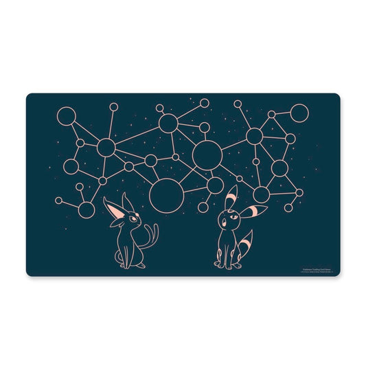 寶可夢橡膠對戰桌墊 - 太陽伊布&月亮伊布（Espeon & Umbreon Starry Constellations)