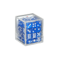 DICESKI - Translucent - 12mm D6 Blue (36 Dice)