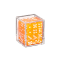 DICESKI - Translucent - 12mm D6 Orange (36 Dice)