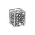 DICESKI - Chameleon - 12mm D6 Black Translucent (36 Dice)