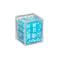 DICESKI - Chameleon - 12mm D6 Teal Translucent (36 Dice)