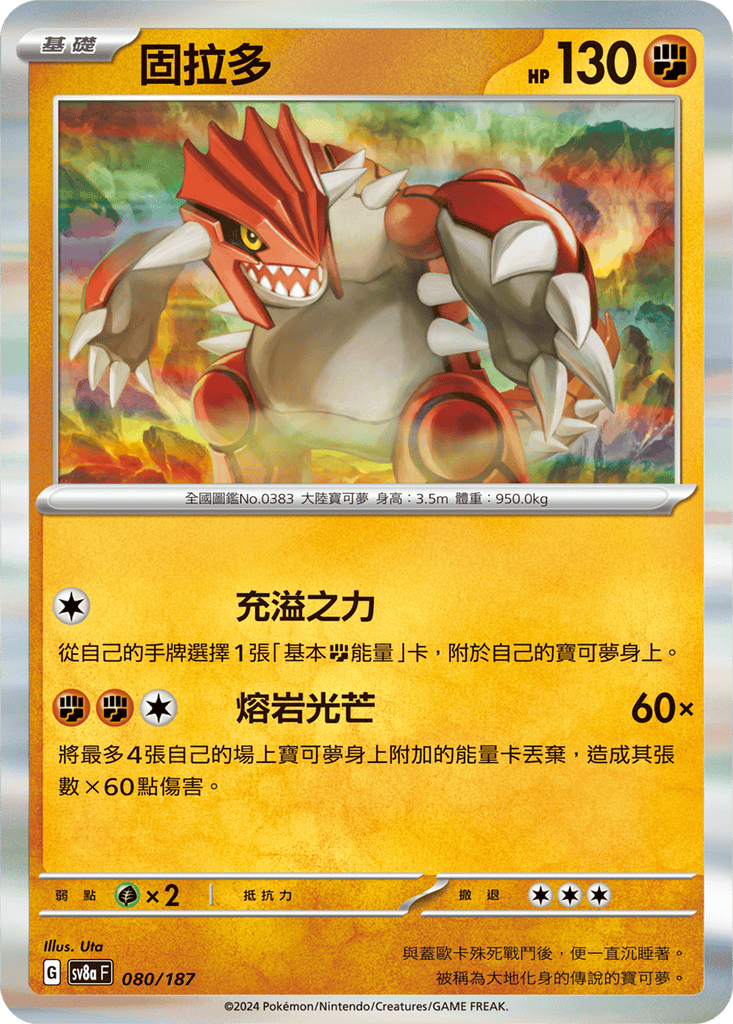 [SV8A] 太晶慶典ex 080/187 固拉多